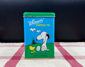 Classic Vintage Candy Tins - Whitman's Surprise Tin with Snoopy Toy