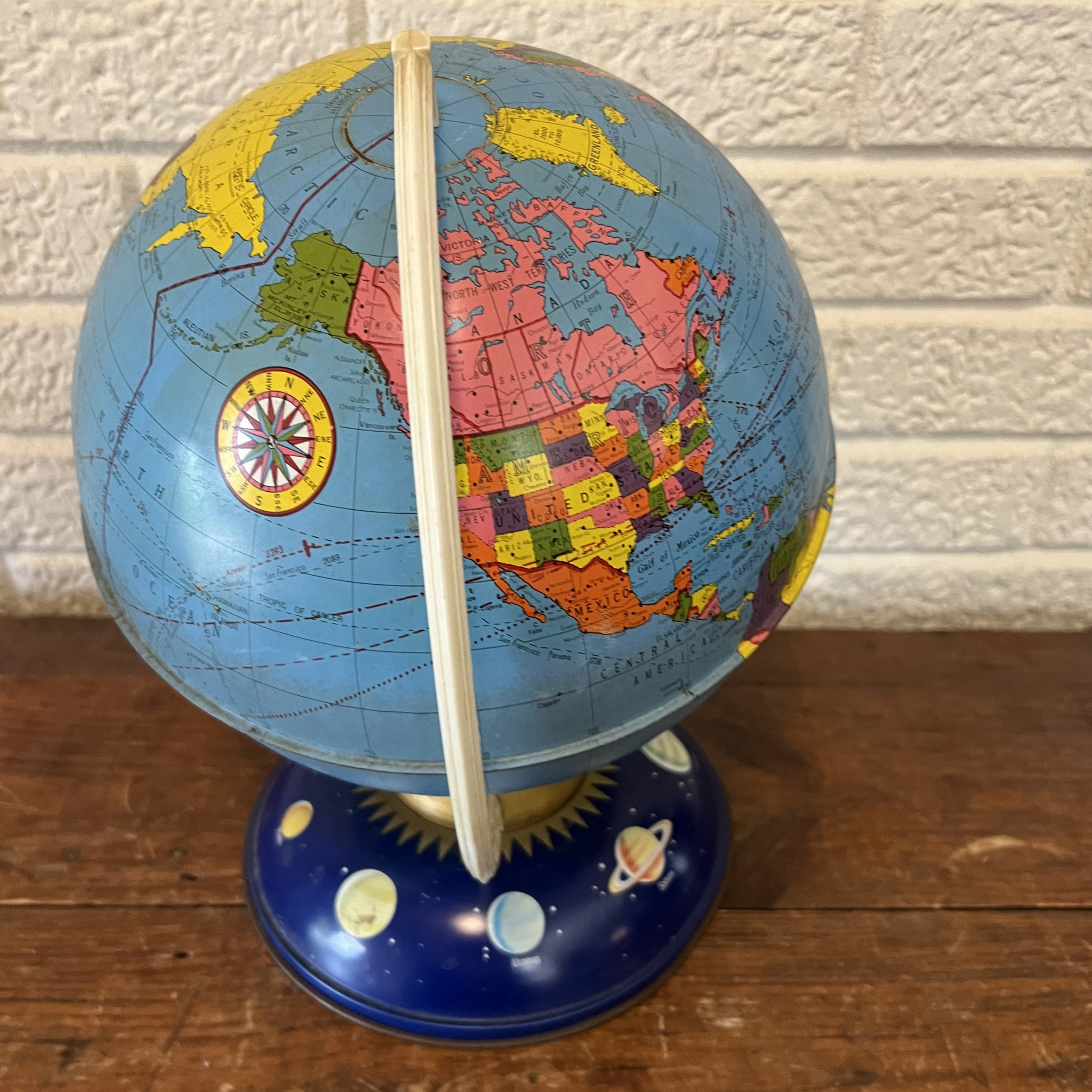 The Blue Planet - Vintage Mid Century Multi Colored Ohio Art
