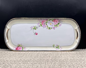 Vintage Noritake 1920's-1930's Oblong Relish or Vanity Tray
