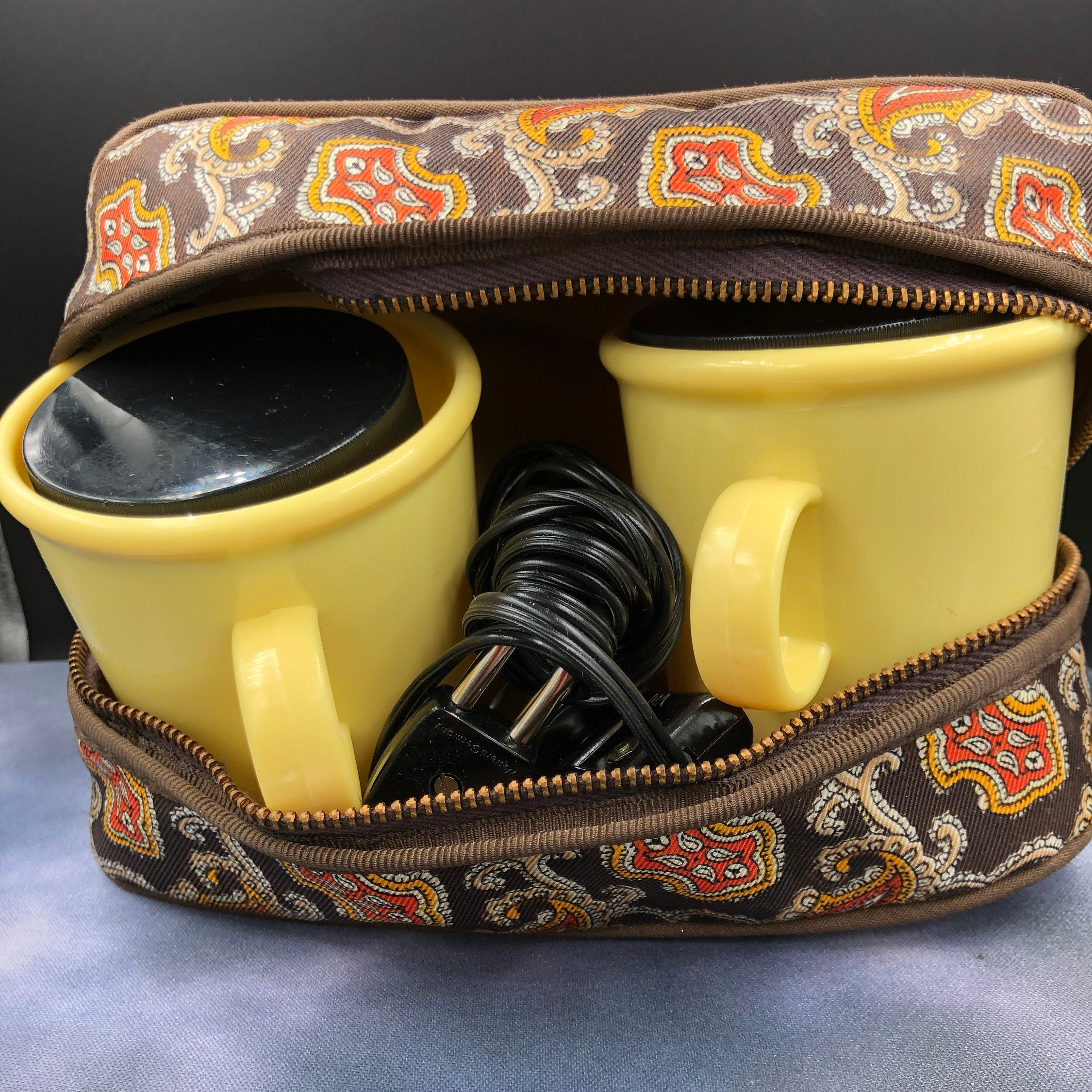 vintage travel coffee set