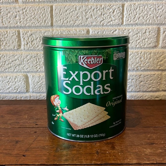 Vintage Large Keebler Export Soda Cracker Tin Etsy