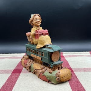 Vintage 1998 Reunion Bound Train Series Gnome by Tom Clark