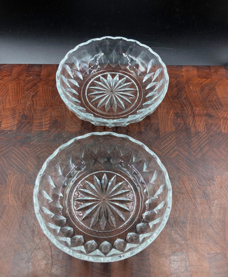 2 Vintage Full Lead Crystal Princess House Candy or Nut Dishes Etsy
