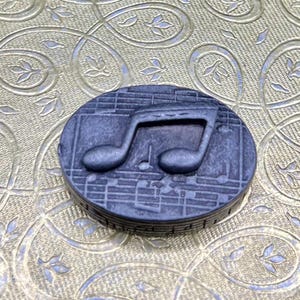 Pewter Musical Note Pill or Breath Mint Box