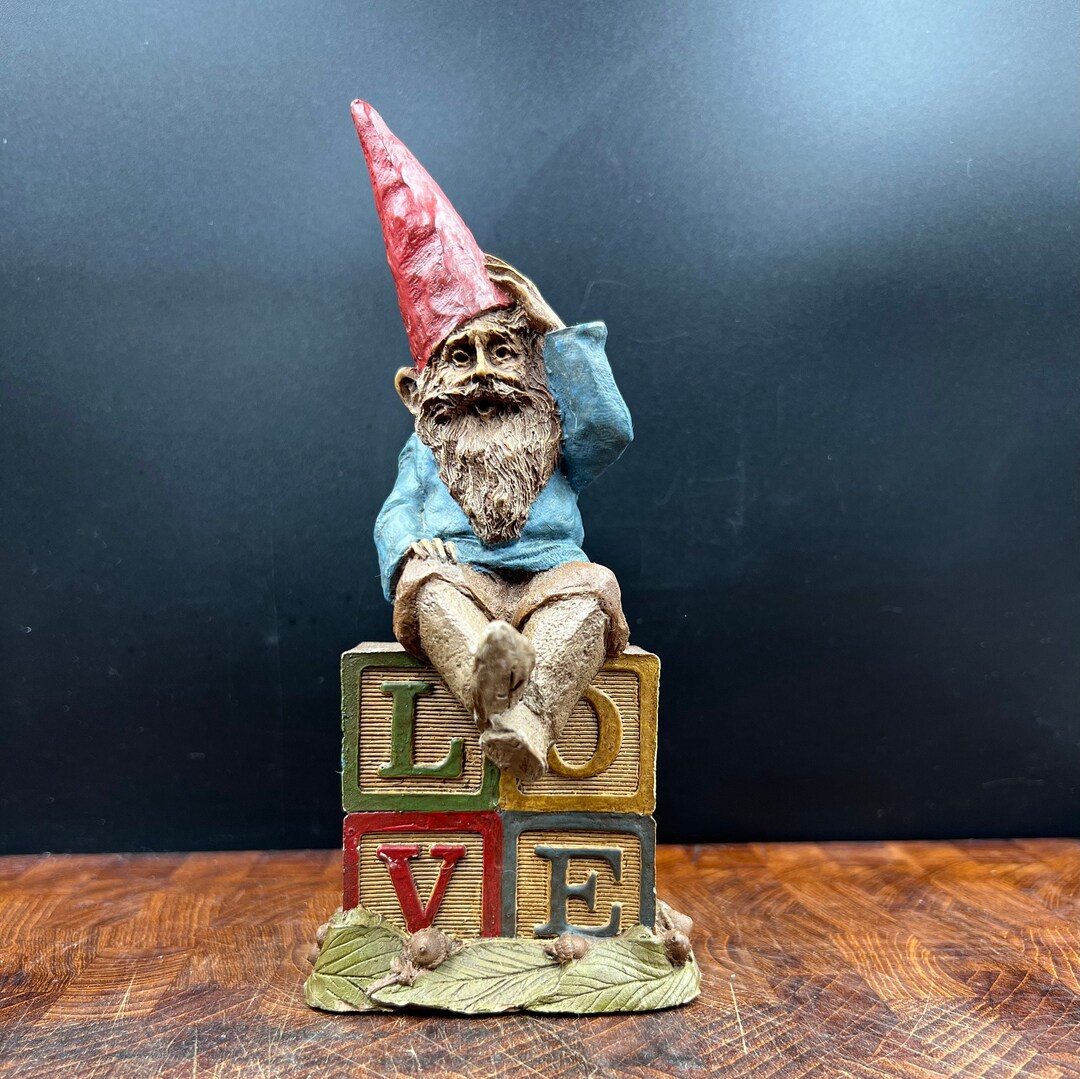 Figurine Gnome Tom Clark Happy #57 - Vintage 1984 - Résine - Bon état