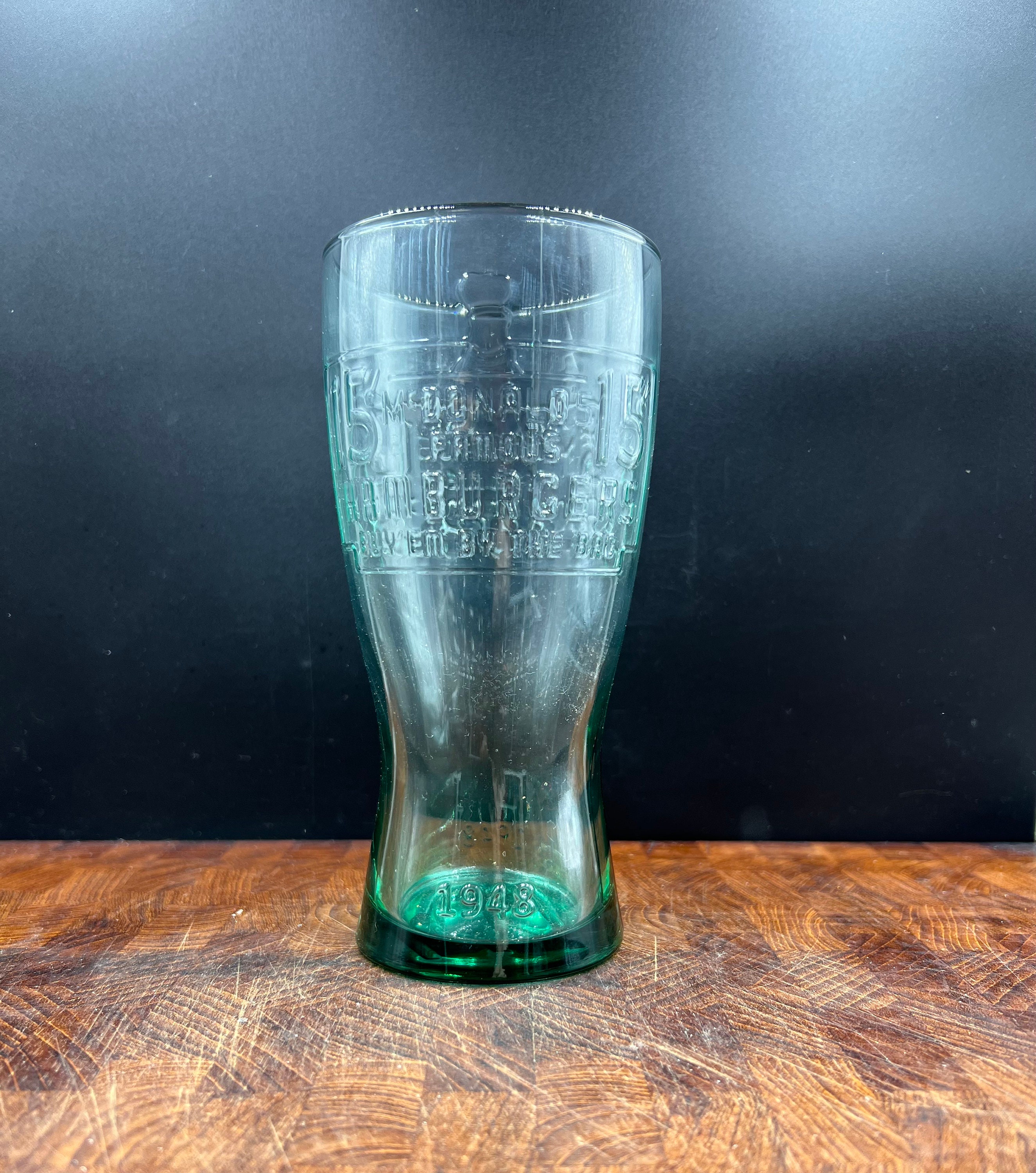 希少 4個USAヴィンテージ マクドナルド 1948 グラス 16oz グリーン