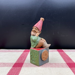 Vintage 1989 Joy-Y Gnome Figure Signed and Stamped Tom Clark Gnomes