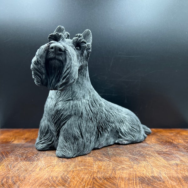 Vintage Classic 1985 Sandicast Black Scotty Dog Figure 184