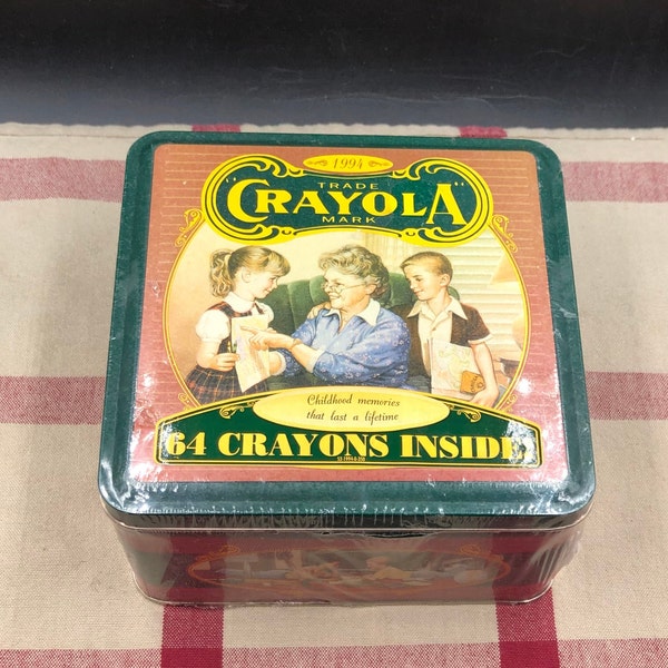Crayola Crayon Tin Etsy