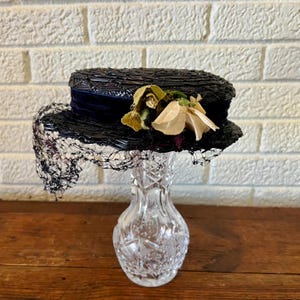 1960s Navy Sculptural Hat Miss Feige Union Made Cocktail Pillbox Modern Miss Hat - Etsy main image 3