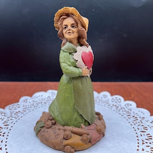 Vintage 1989 Peg Gnome Figure Signed and Stamped Tom Clark Gnomes