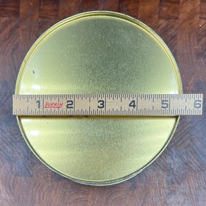 Vintage Round Collectable Tin With Honey Bee and Spring Plaid Design - Etsy