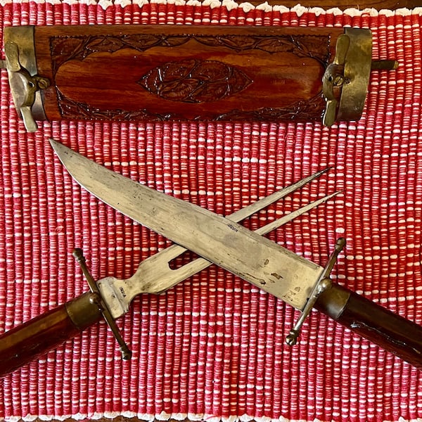 Meat Carving Set Etsy