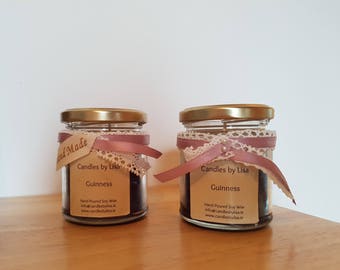 Scrumptious  Guinness Scented Candle.  This Candle is Homemade in Redcastle Inishowen Co. Donegal