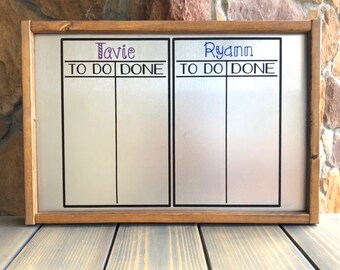CHART ONLY - Double Magnetic Chore Chart