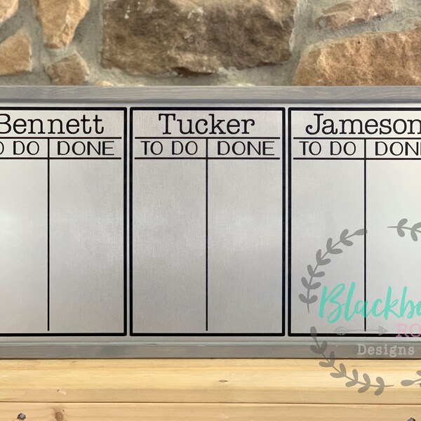 Magnetic Chore Chart - Etsy