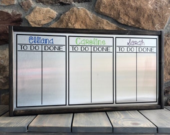 CHART ONLY - Triple Magnetic Chore Chart