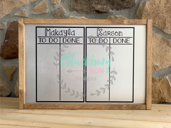 Etsy Magnetic Chore Chart