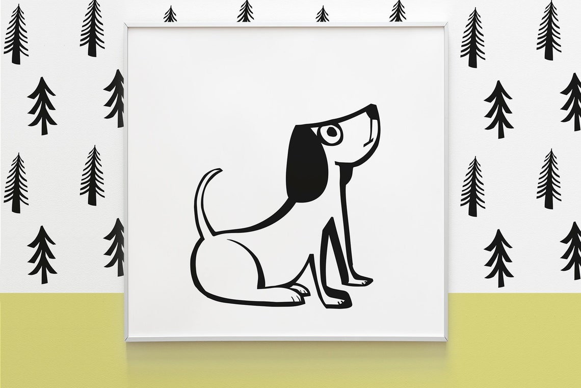Scandi Printables for Kids Room Decor in Black and White. | Etsy