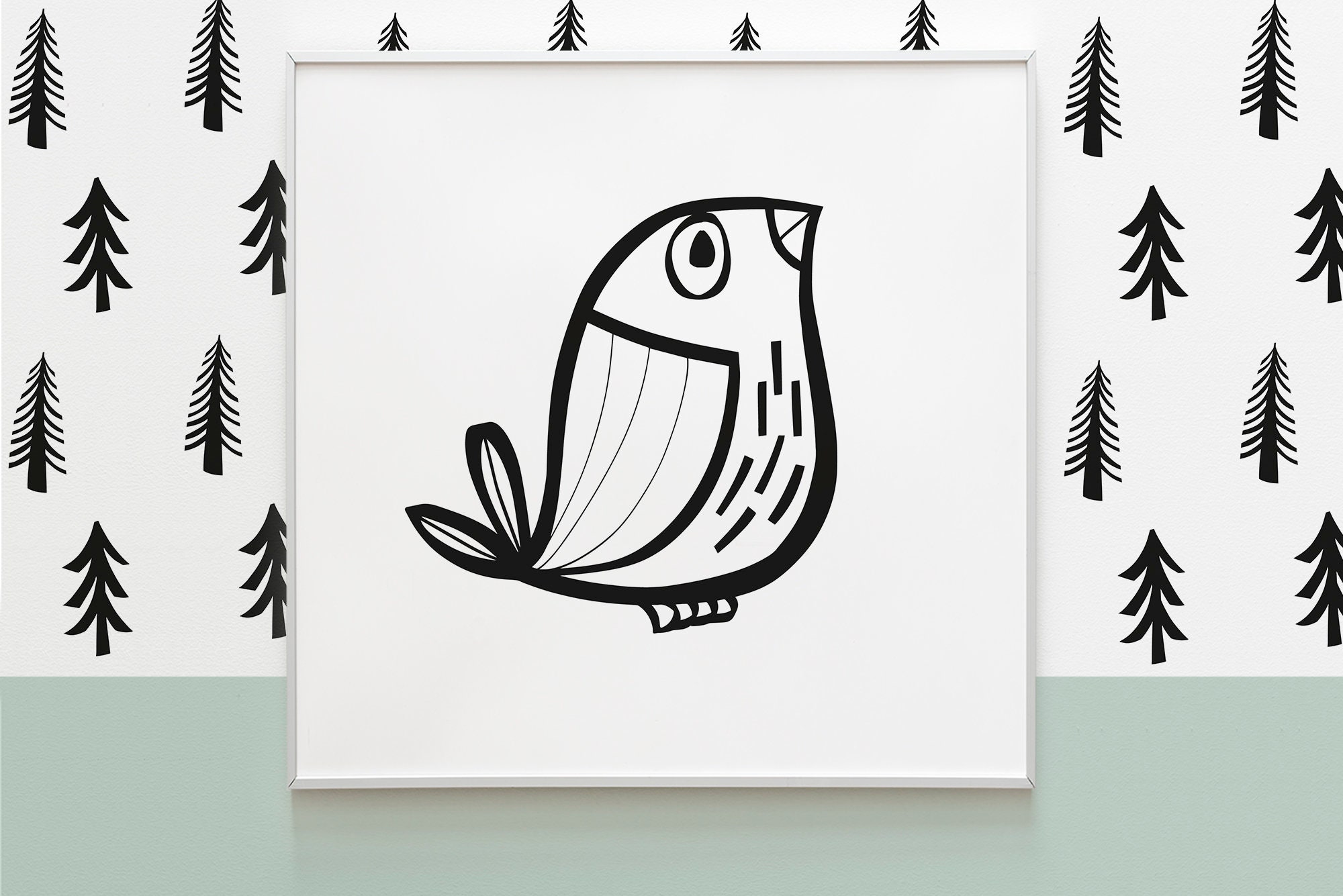 Scandi printables for kids room decor in black and white. | Etsy