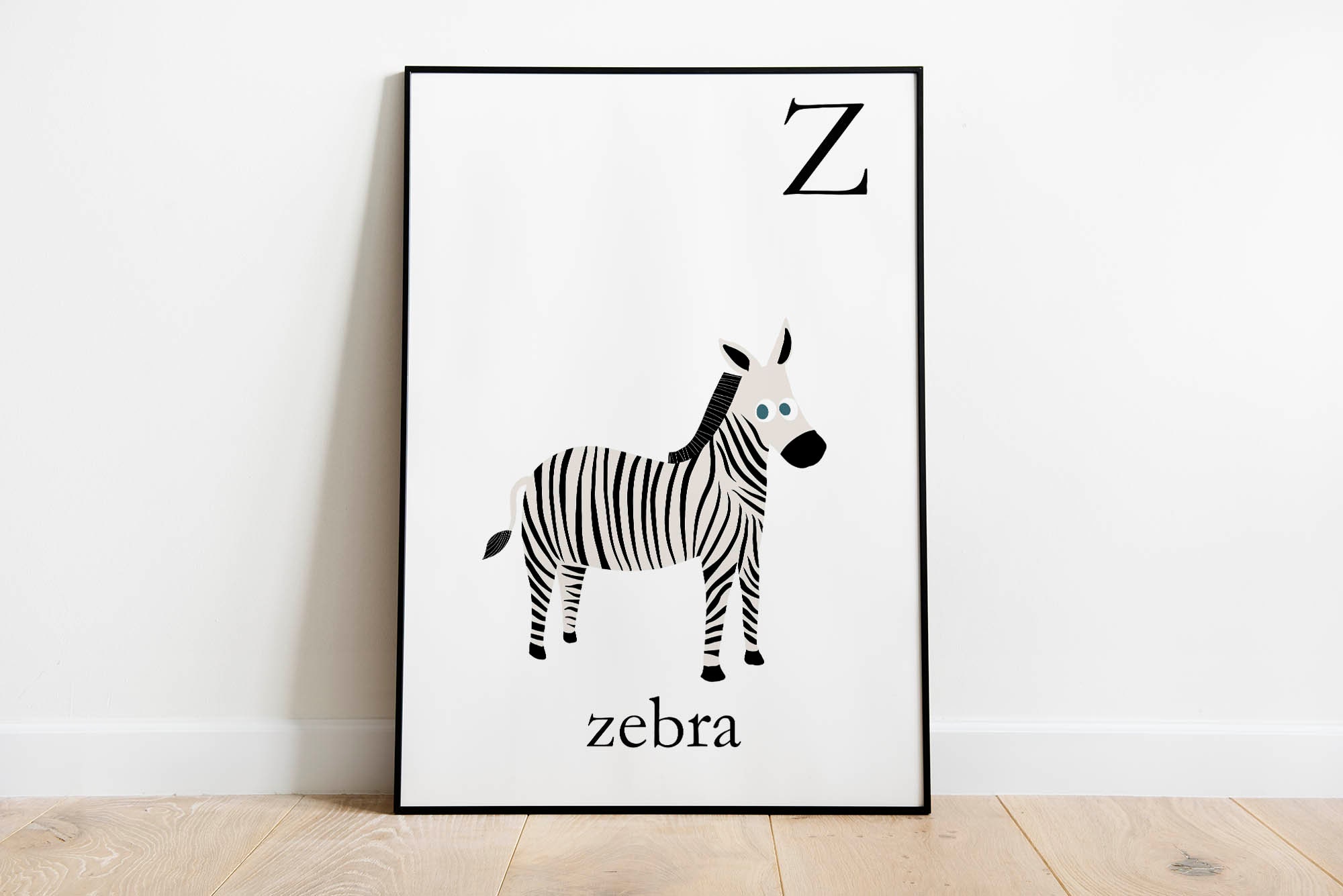 Zebra Kunstdruck für buntes Kinderzimmer Dekor. Afrika Tiere | Etsy