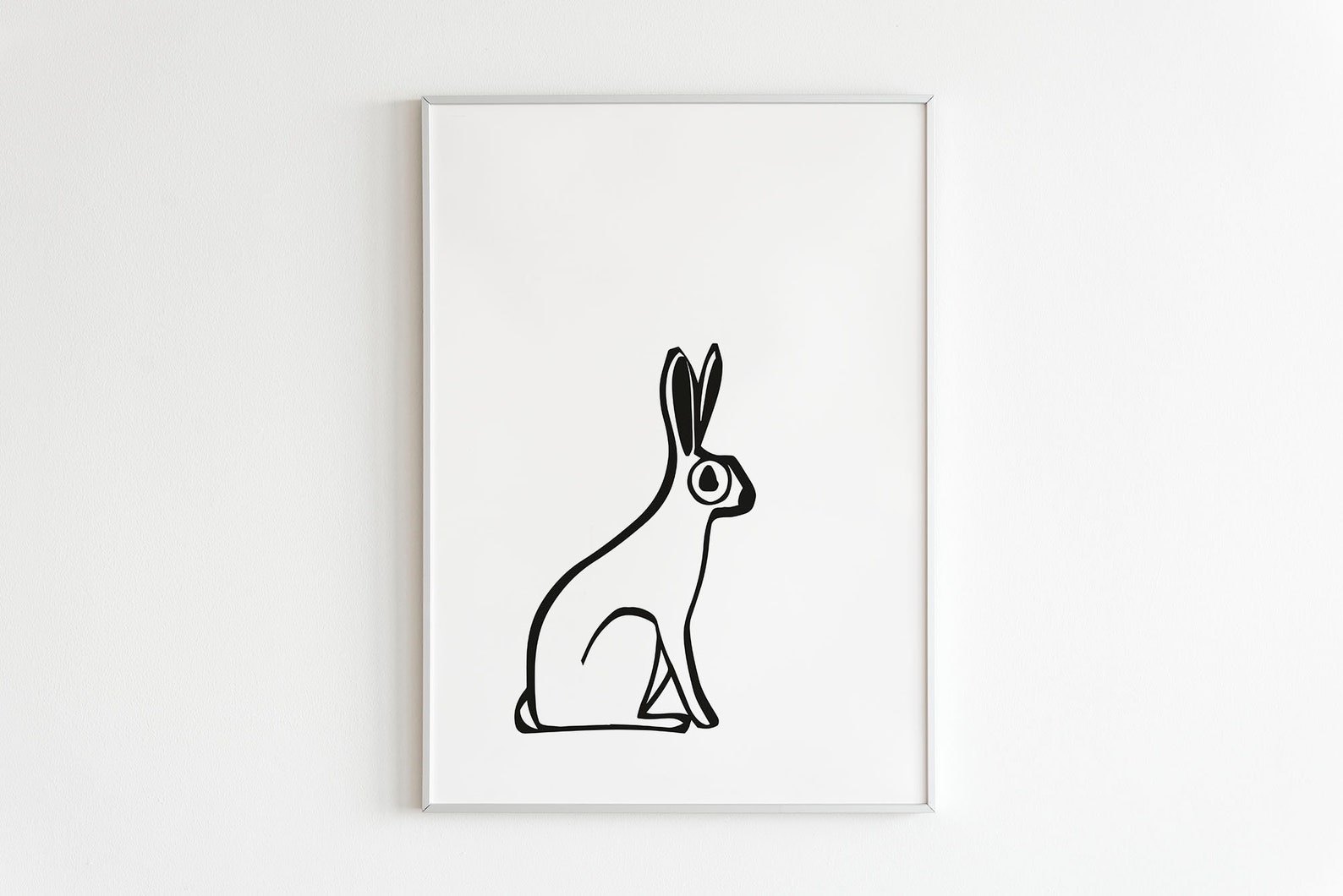 Rabbit Printable to instant download for kids room decor in | Etsy