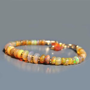 Fire Opal Bracelet Ethiopian Opal