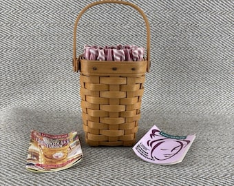 Fodera e protezione per cestino Longaberger Horizon of Hope del 1998