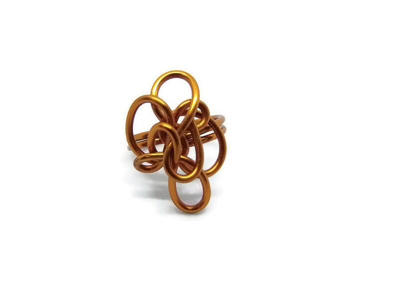 Wire wrapping Copper jewelry Made in Ireland Celtic knot Celtic Ring Copper Ring Jewelry Alternative engagement ring minimalist ring