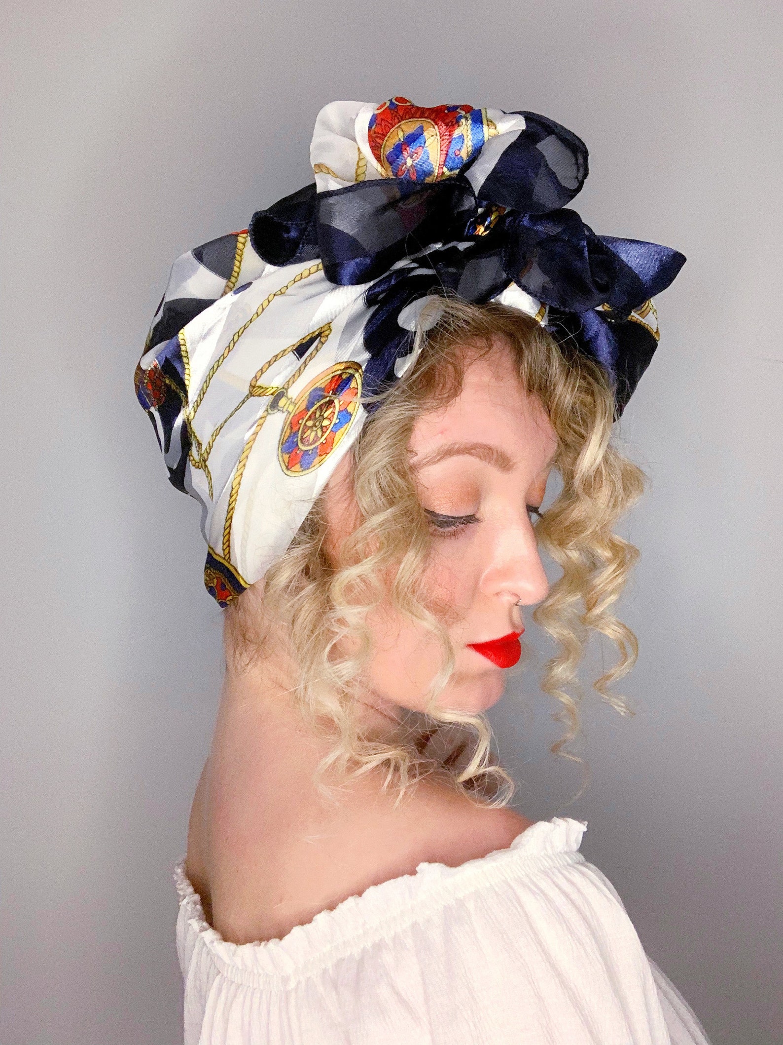 Vintage Style Headscarf A Bit of Everything Etsy UK