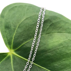 Thin Silver Necklace, Delicate Cable Chain, Sterling — CindyLouWho2