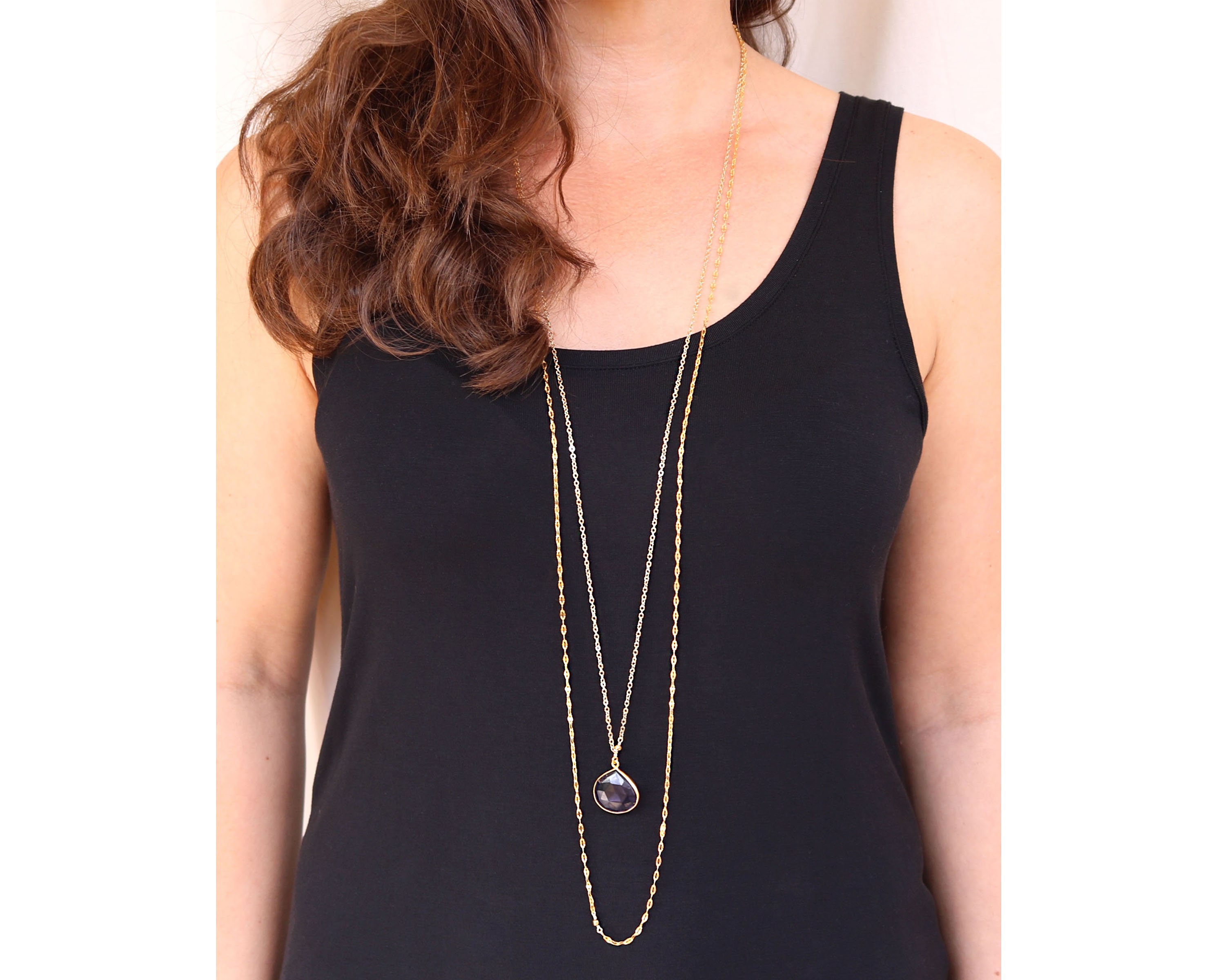 Chain outlet long necklace