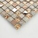 billbrendapeters reviewed Gray and Rose Gold Kitchen Backsplash, Glass and Stainless Steel Mosaic Tile, Natural Stone & Metal Bathroom Wall Tiles, Shower Accent Tile