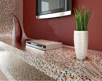 Lot De 500 G De Pierres De Mosaïque Carrées En Céramique 1 X 1 Cm Pour Travaux Manuels, Projets De Bricolage Et Décoration D'intérieur (couleurs Mélangées