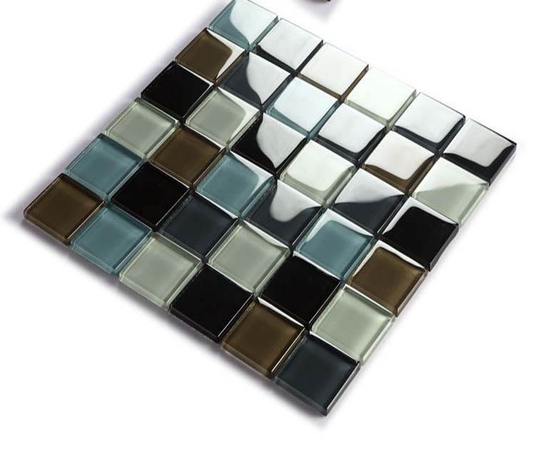 para Manualidades Pared Cocina Baños 2 Piezas Azulejos Mosaico Cristal Azulejos de Mosaico Autoadhesivos Azulejos de Espejo Cuadrados Mosaico Vidrio 
