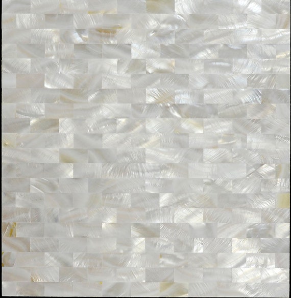 White Mother of Pearl Subway Tile St078-12