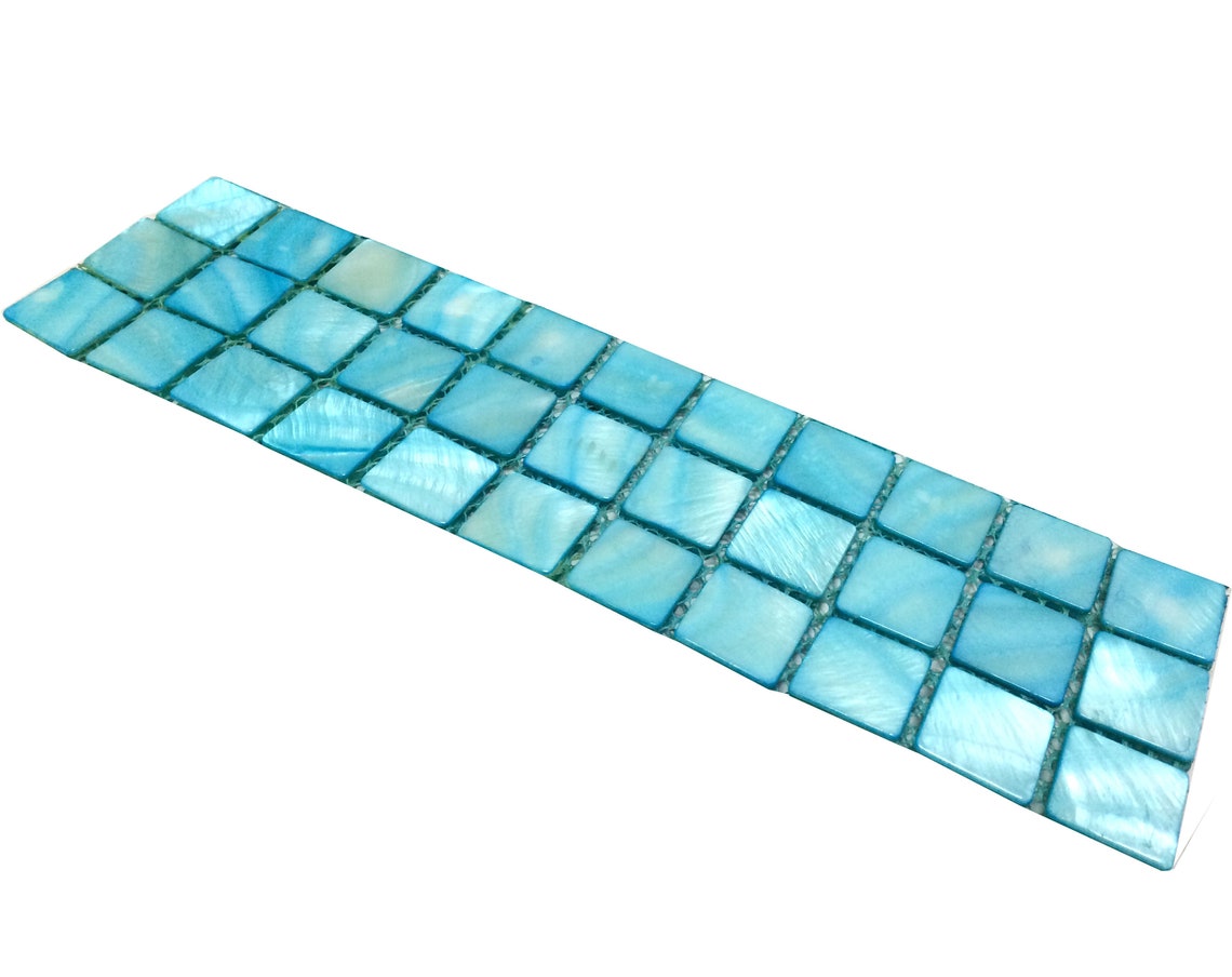Turquoise Mother of Pearl Tile BK00611.6x11.6 Per Etsy