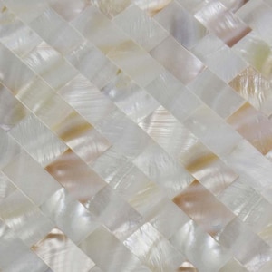 Mother of Pearl Subway Tile SN15252-11.8&quot;x11.8&quot; Per Sheet, Seamless Shell Mosaic Wall Tiles for Kitchen Backsplash and Bathroom and Accent