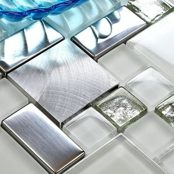 Picture of Metallic Tile Backsplash