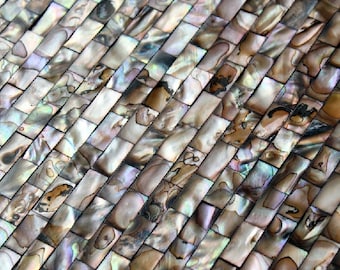 Perlmutt Backsplash Tile irisierendes Muschel-Mosaik-U-Bahn-Muster für Backsplash & Badezimmerwände