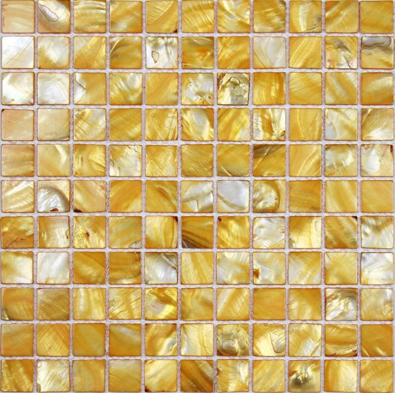 Gold Mother of Pearl Tile BK00711.6x11.6 Per Etsy