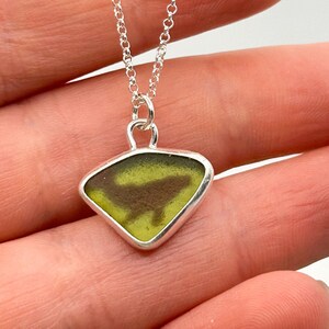 Sea Glass Whale Pendent | Sterling silver | Isle of Wight Beach Glass