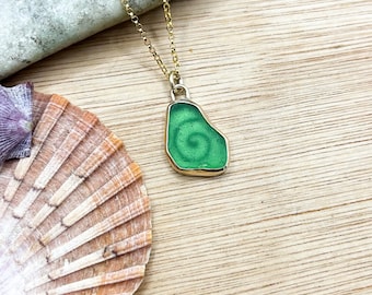 9ct Gold Sea Gold Spiral Necklace | Isle of Wight