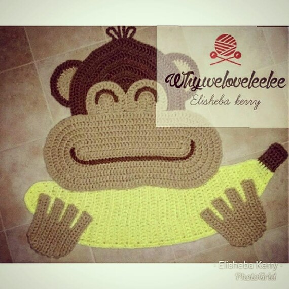 Chip The Chimpanzee Rug Etsy