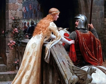 God Speed Painting by Edmund Blair Leighton Art Reproduction
