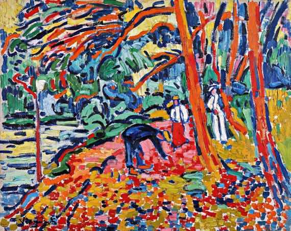 モーリス・ド・ヴラマンク「枯れ木の風景」複製画 – ジクレー