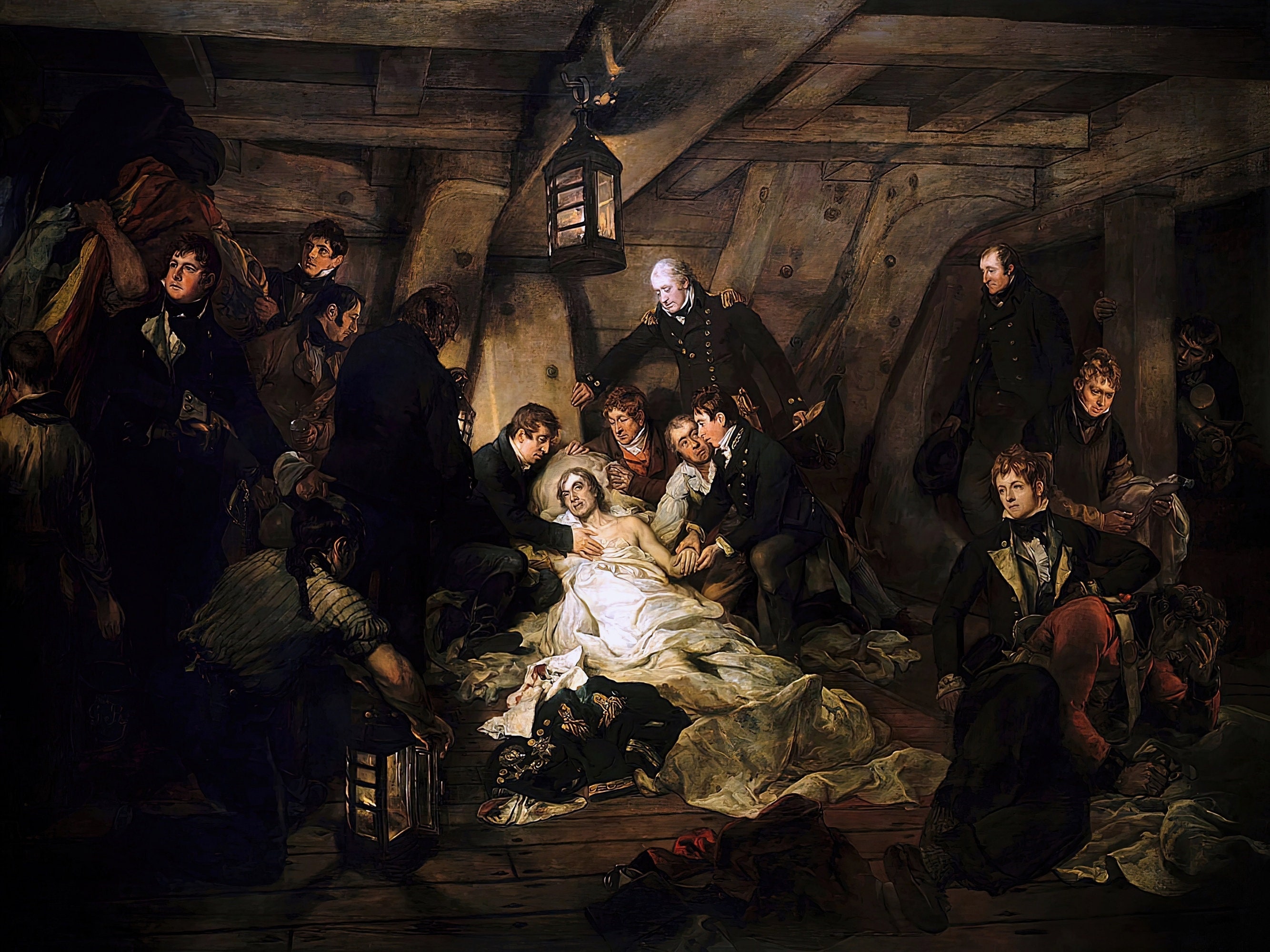 The Death of Nelson Painting by Arthur William Devis Art Etsy