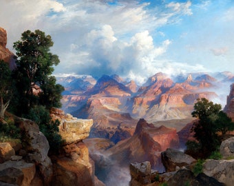 The Grand Canyon Painting by Thomas Moran Reproduction