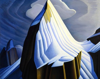 Mt Lefroy Painting by Lawren Stewart Harris Reproduction
