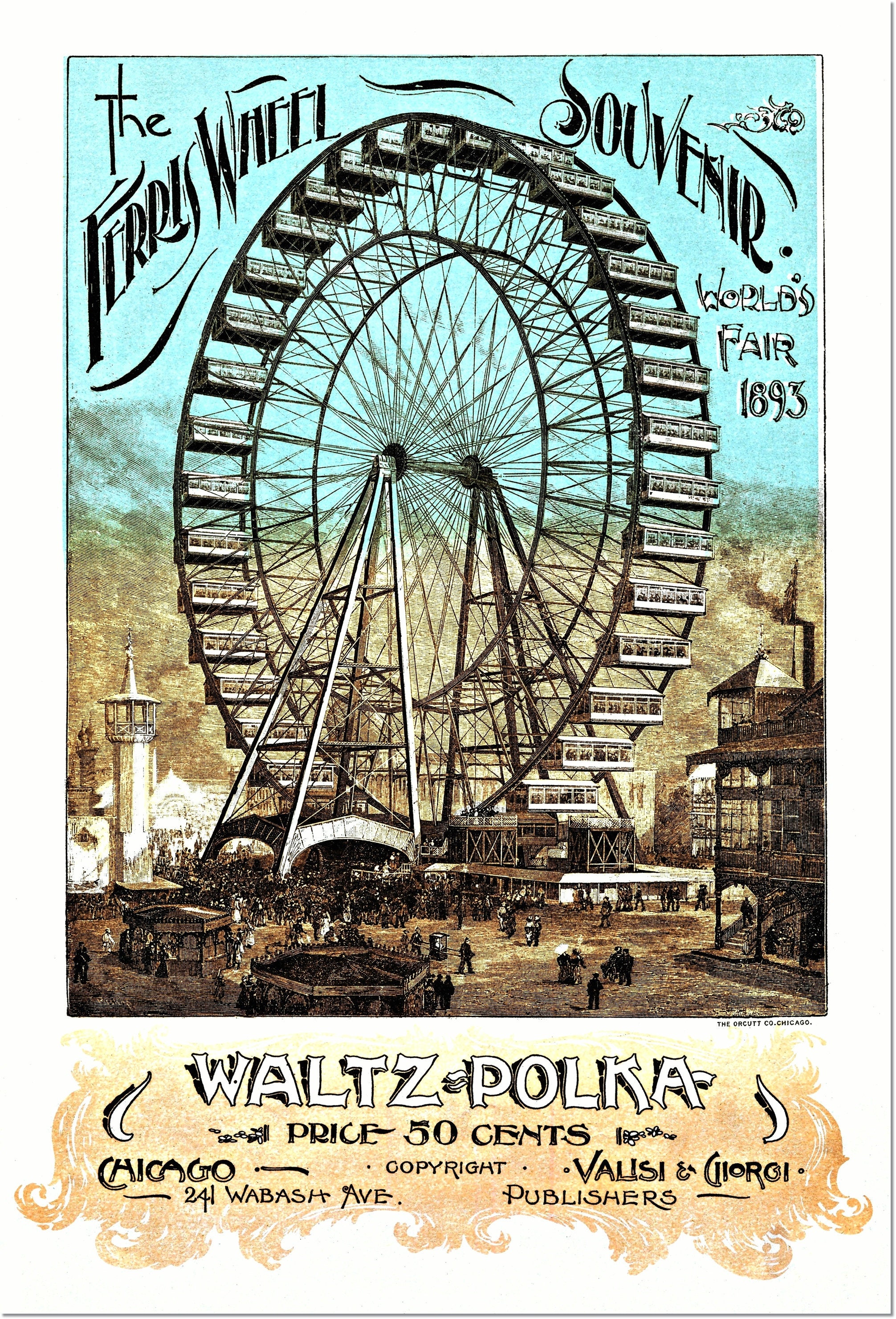 Stretched Canvas Souvenir Poster 1893 Chicago Worlds Fair - Etsy